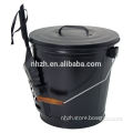 household ash collect metal ash bucket with lid